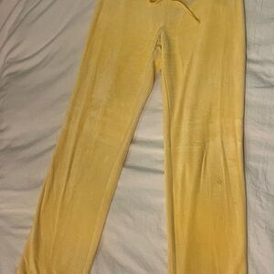 Victoria's Secret Yellow Wide Leg Pants Plush & Lush
